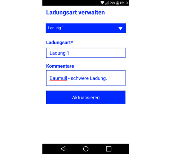 App für Lieferschein im Handwerk